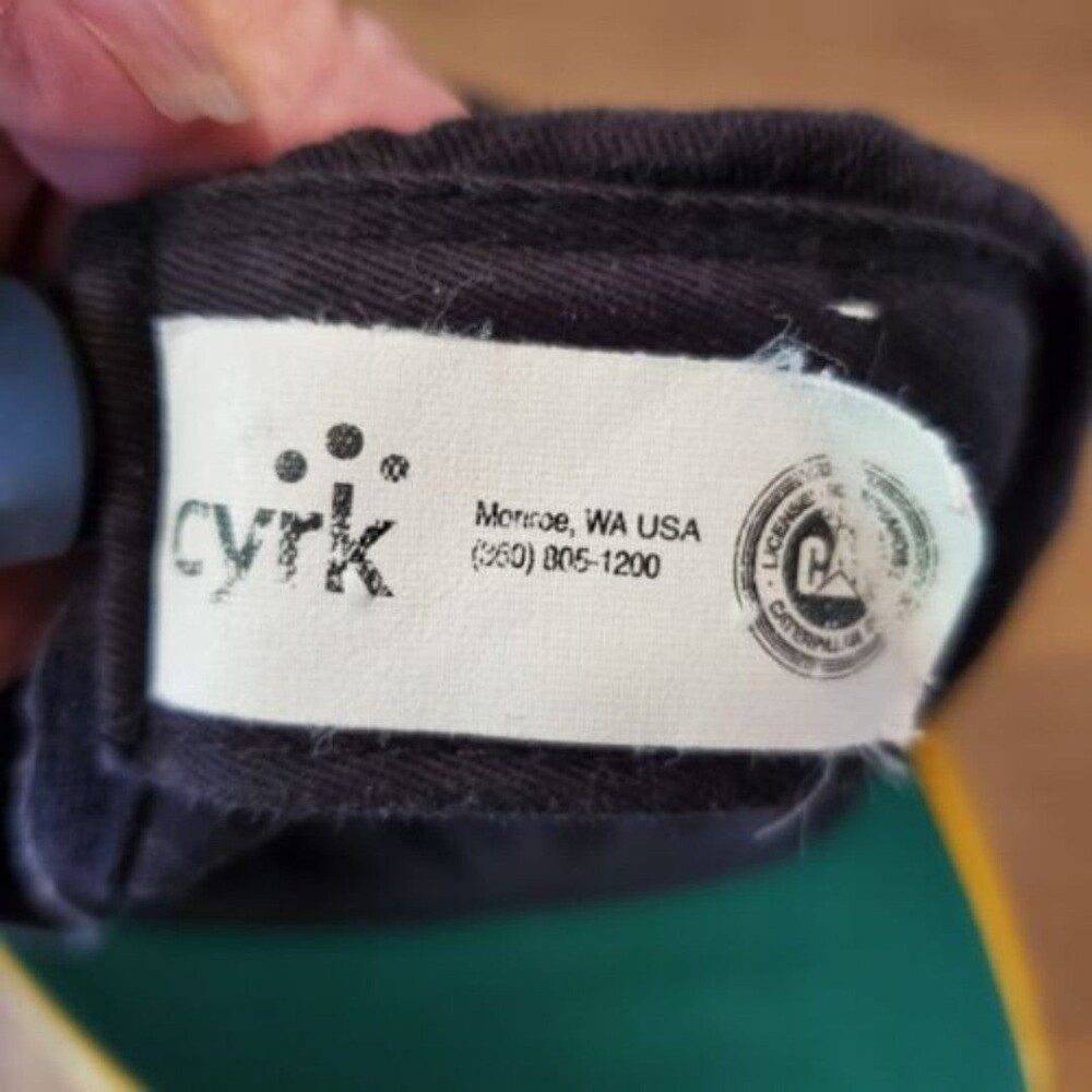 Cyrk CAT Trucker Snapback Cap Black Yellow One Size Hat Vintage - Picture 7 of 8